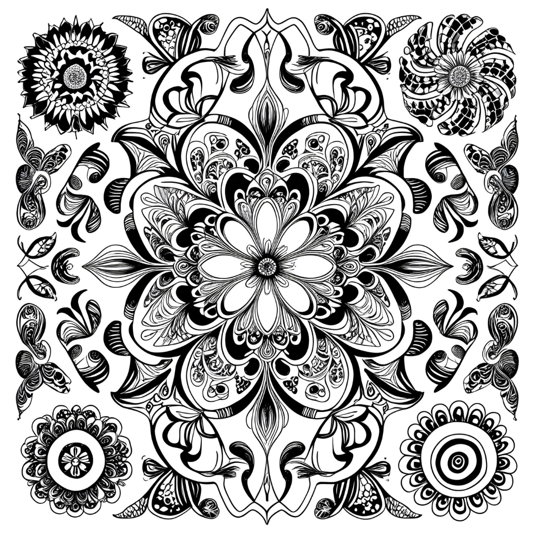 Zentangle Coloring Book