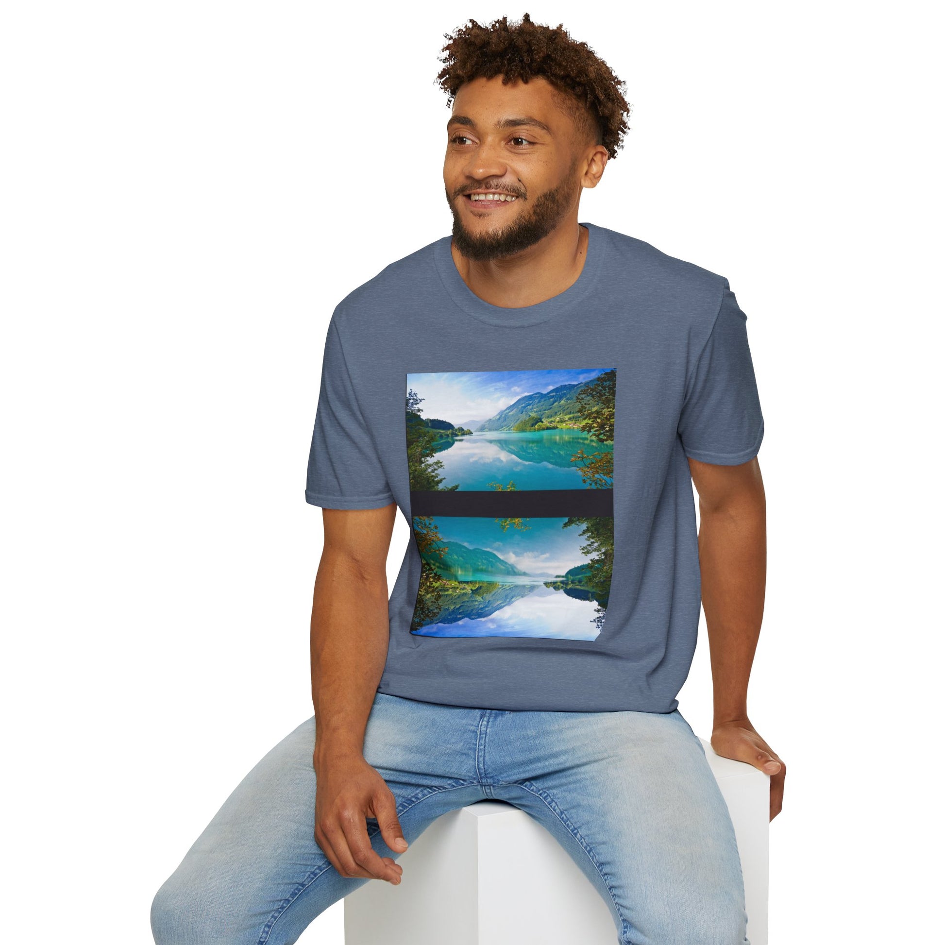 Nature-Inspired Unisex Softstyle T-Shirt with Motivational Quote