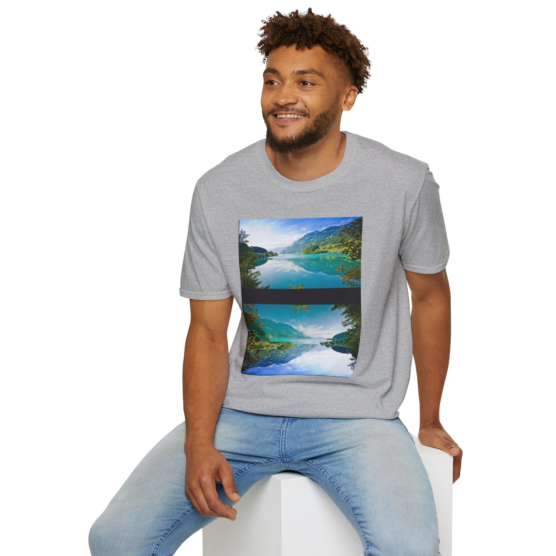 Nature-Inspired Unisex Softstyle T-Shirt with Motivational Quote