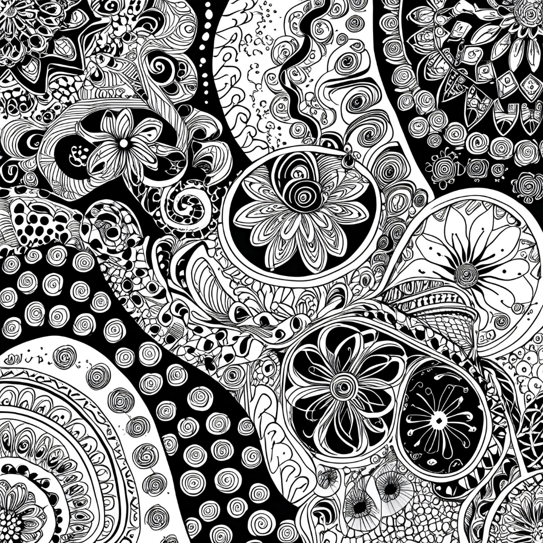 Zentangle Coloring Book