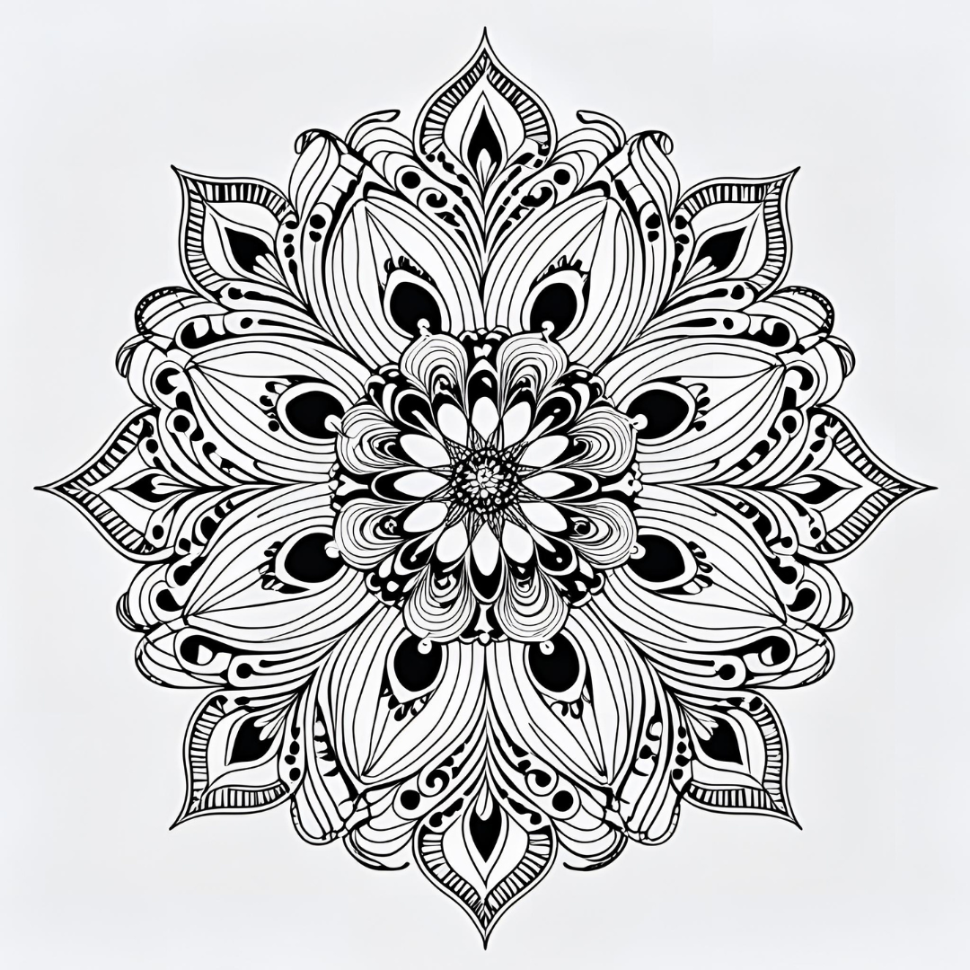 Zentangle Coloring Book