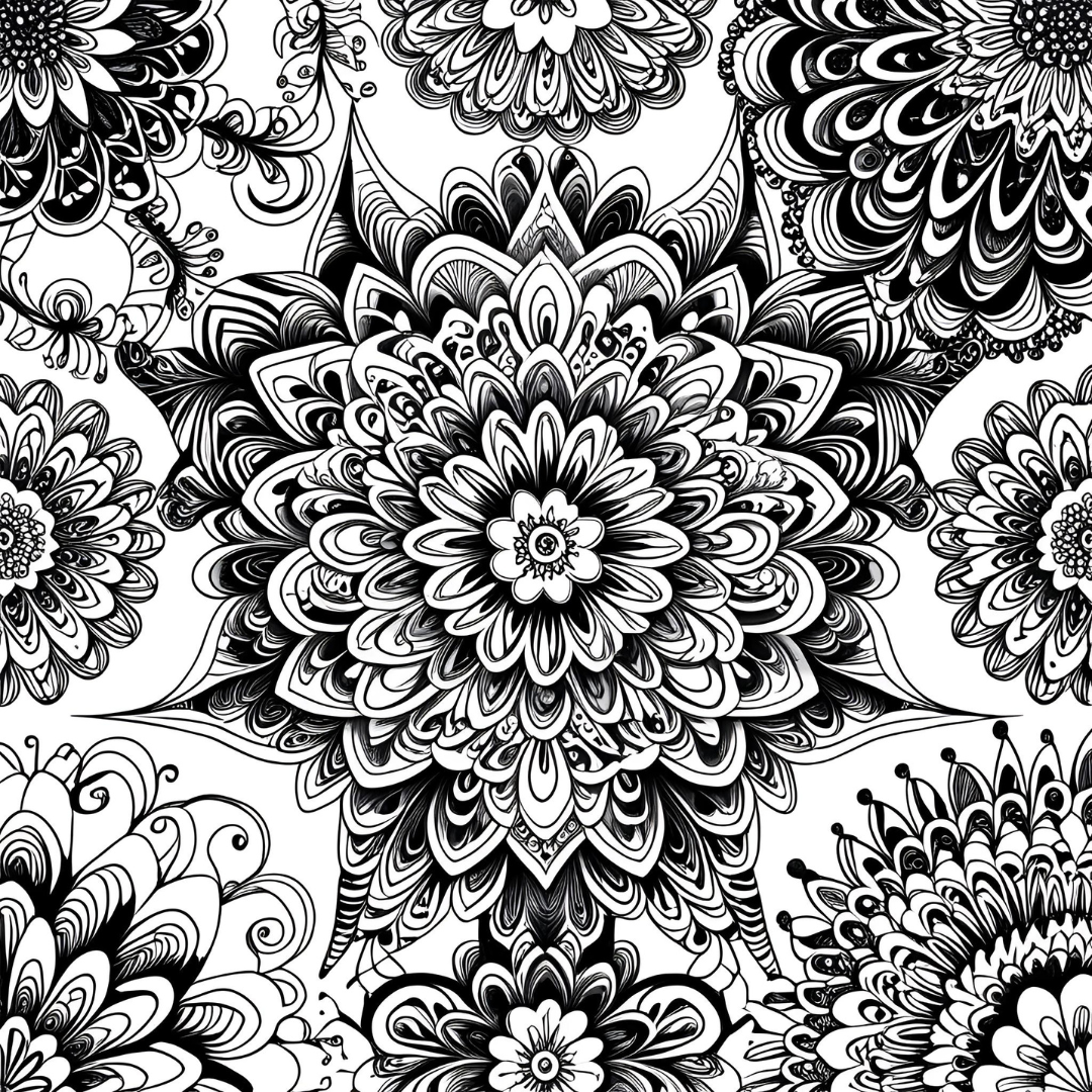 Zentangle Coloring Book