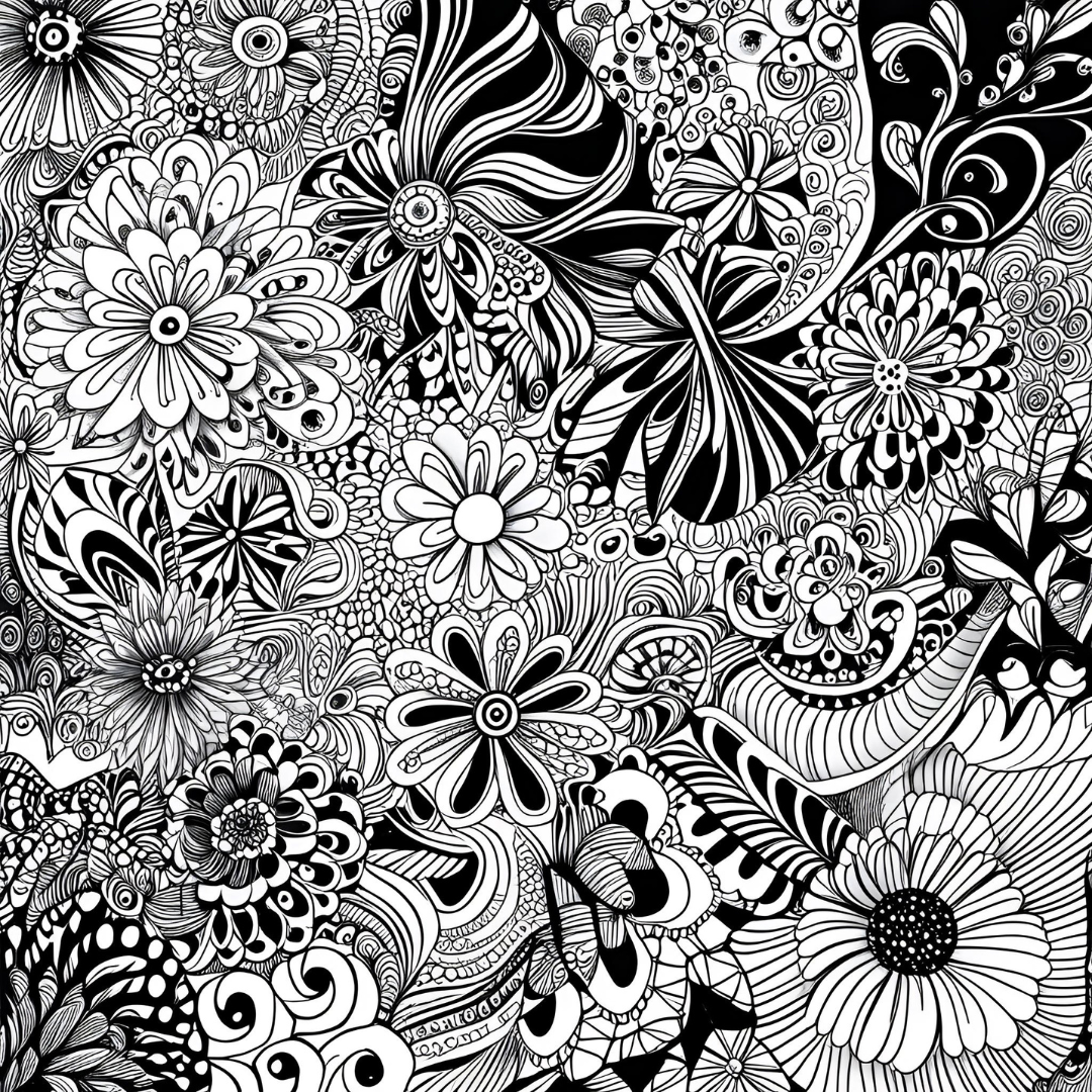Zentangle Coloring Book