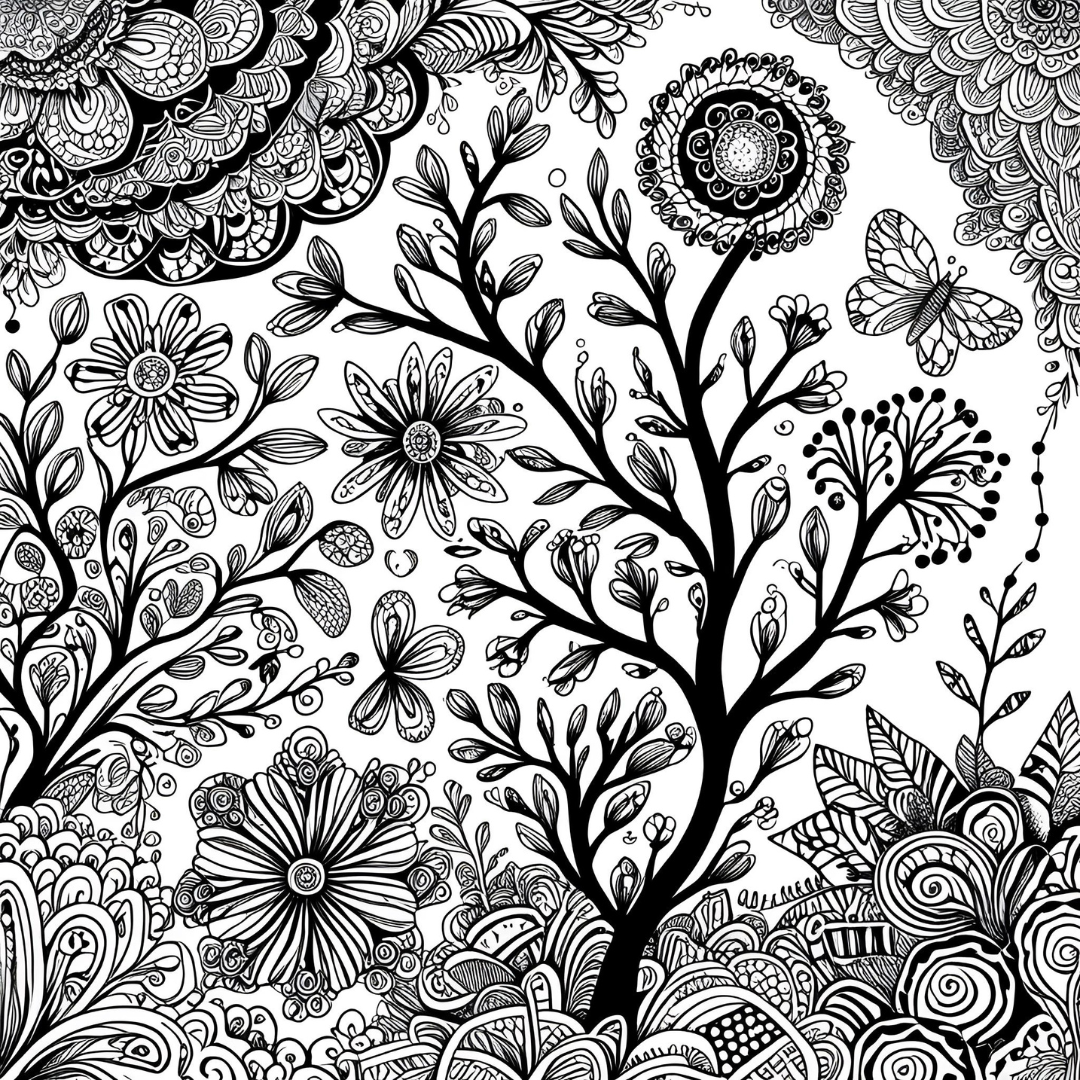 Zentangle Coloring Book