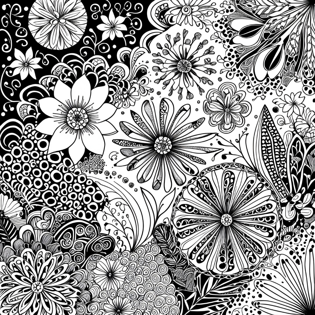 Zentangle Coloring Book