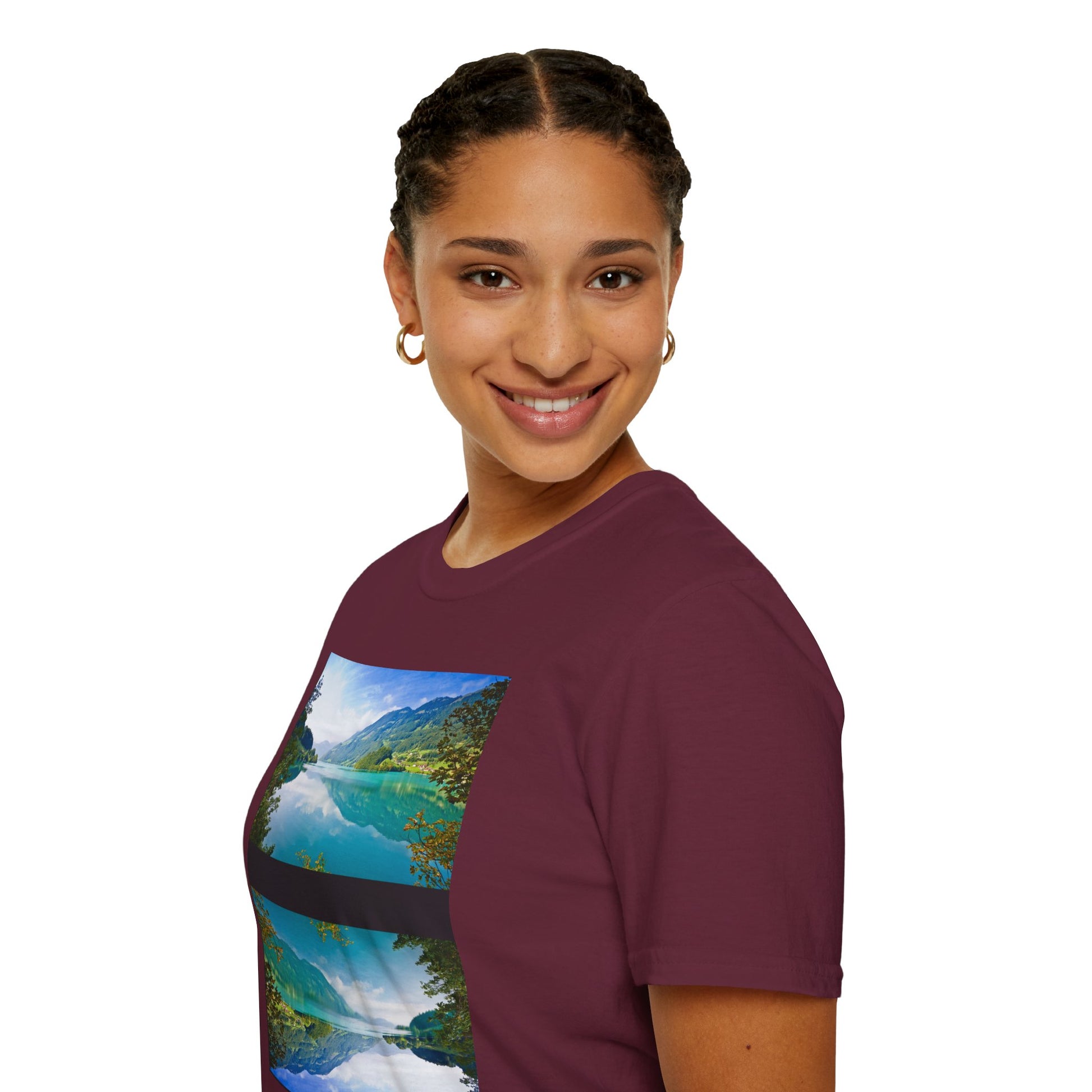 Nature-Inspired Unisex Softstyle T-Shirt with Motivational Quote