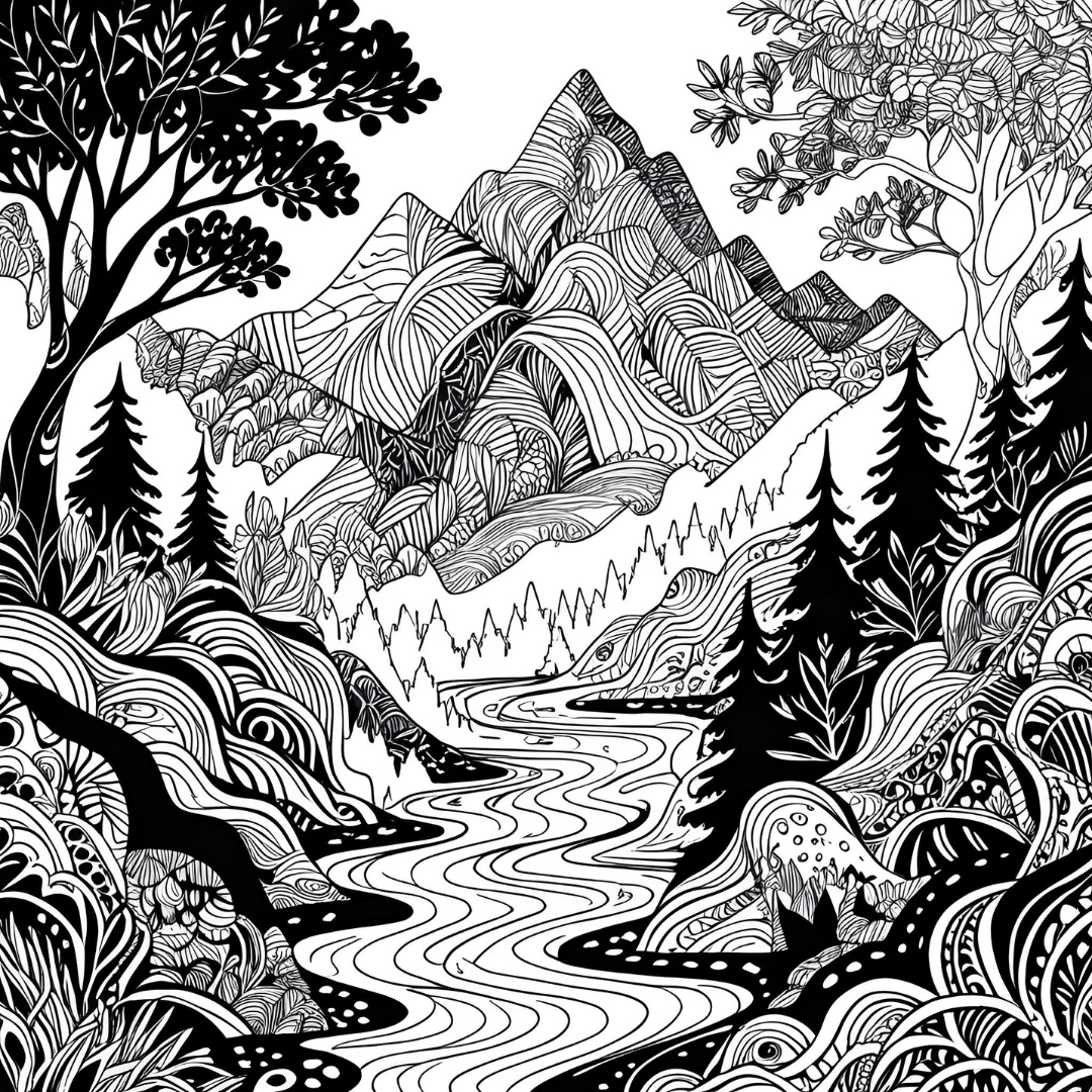 Zentangle Coloring Book