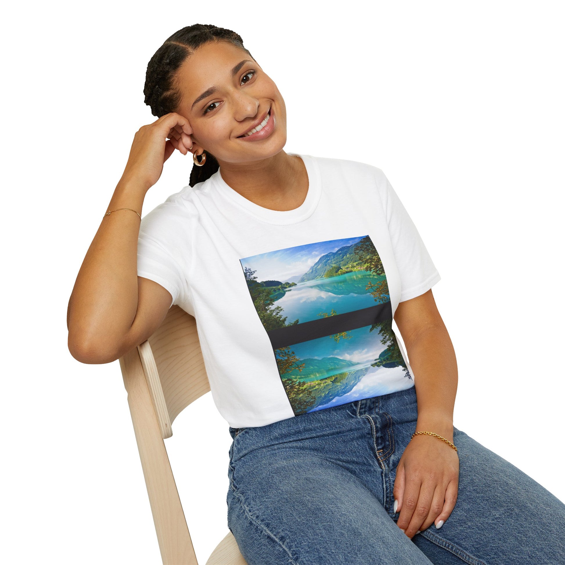 Nature-Inspired Unisex Softstyle T-Shirt with Motivational Quote