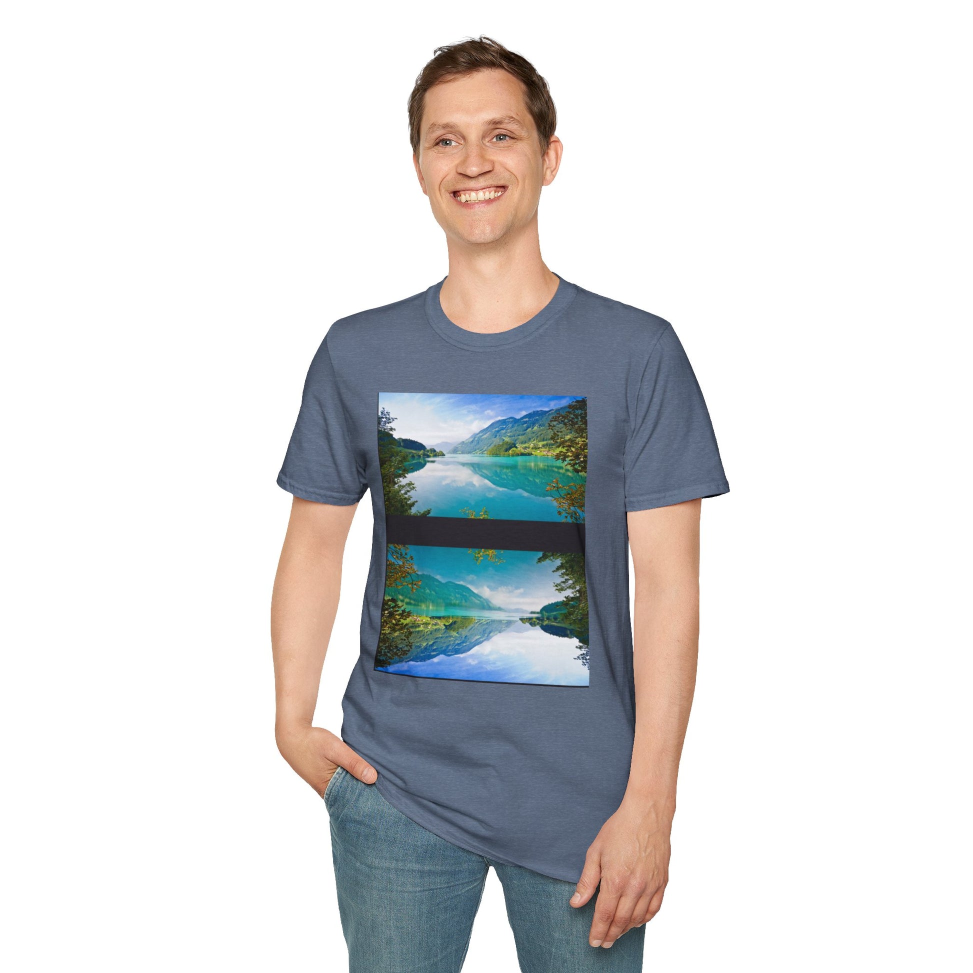 Nature-Inspired Unisex Softstyle T-Shirt with Motivational Quote