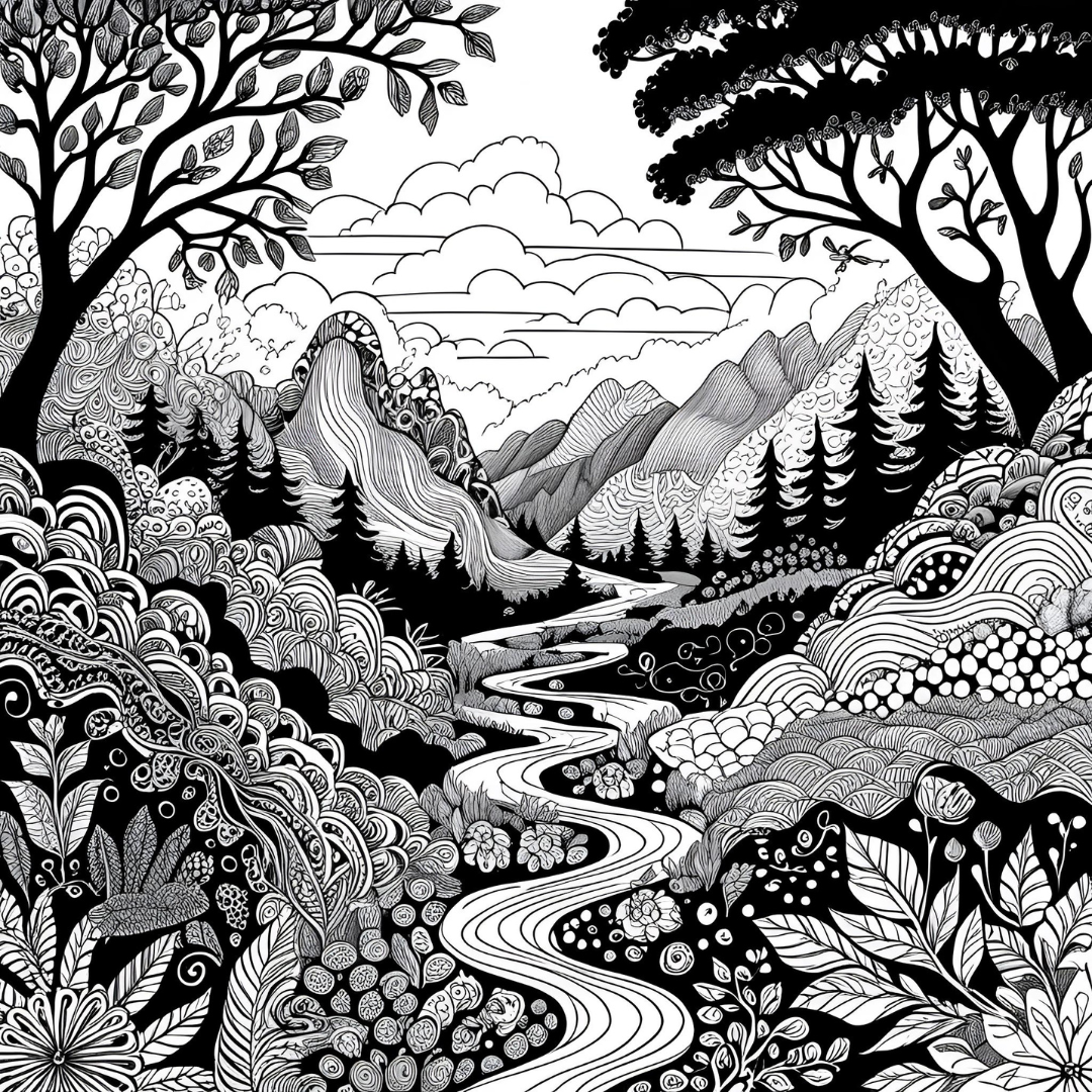 Zentangle Coloring Book