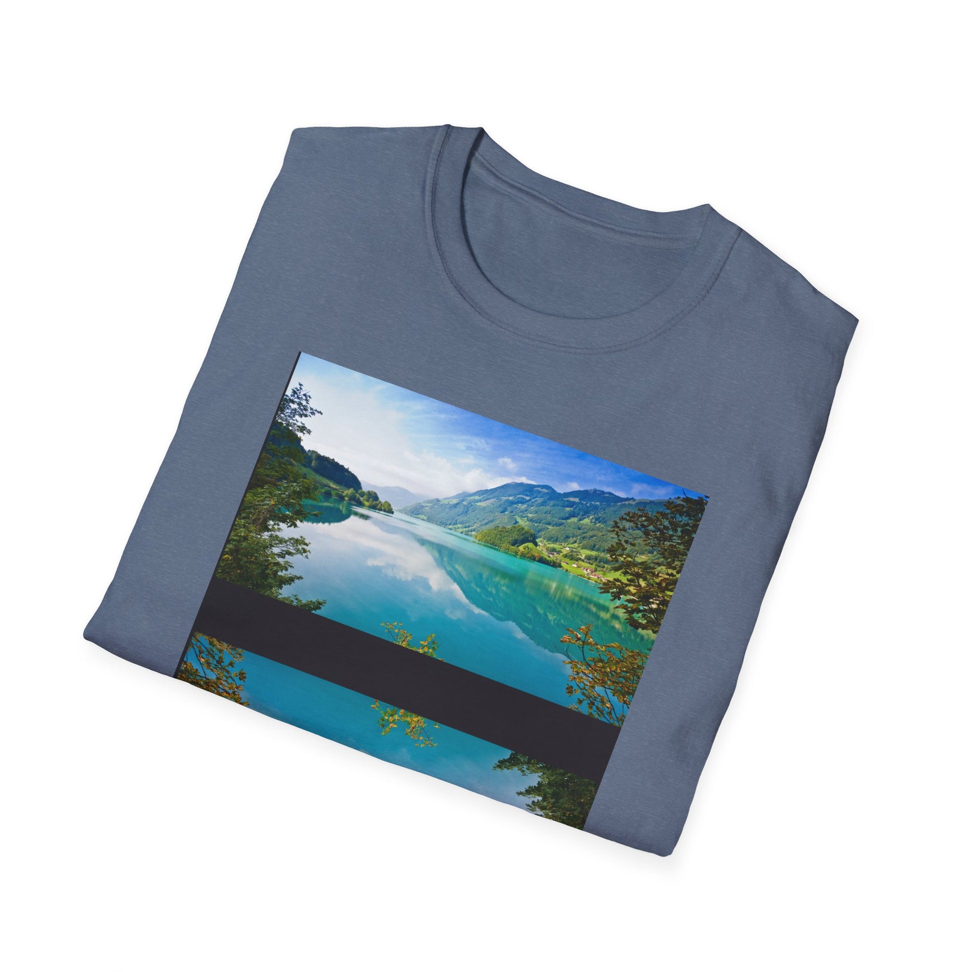Nature-Inspired Unisex Softstyle T-Shirt with Motivational Quote
