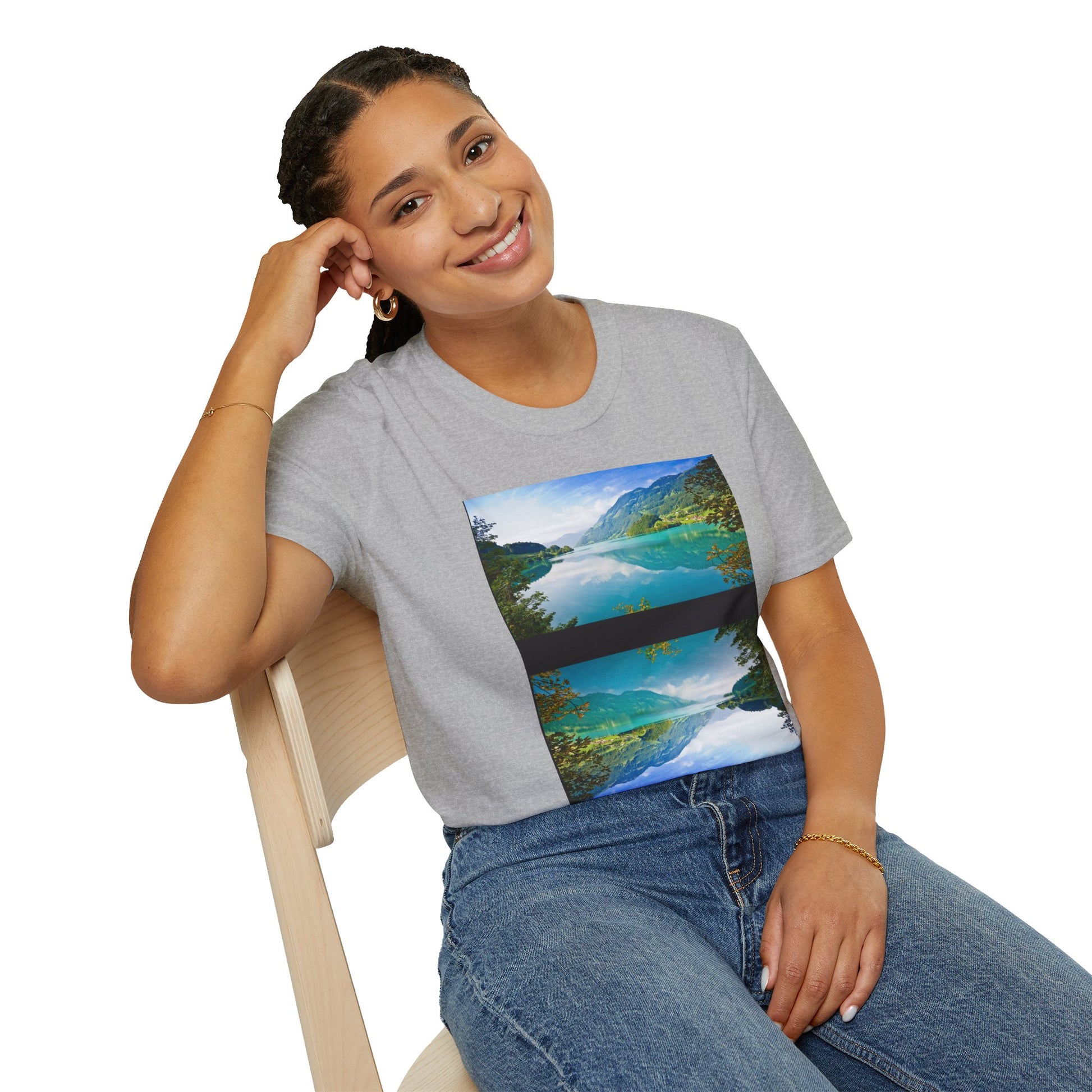Nature-Inspired Unisex Softstyle T-Shirt with Motivational Quote