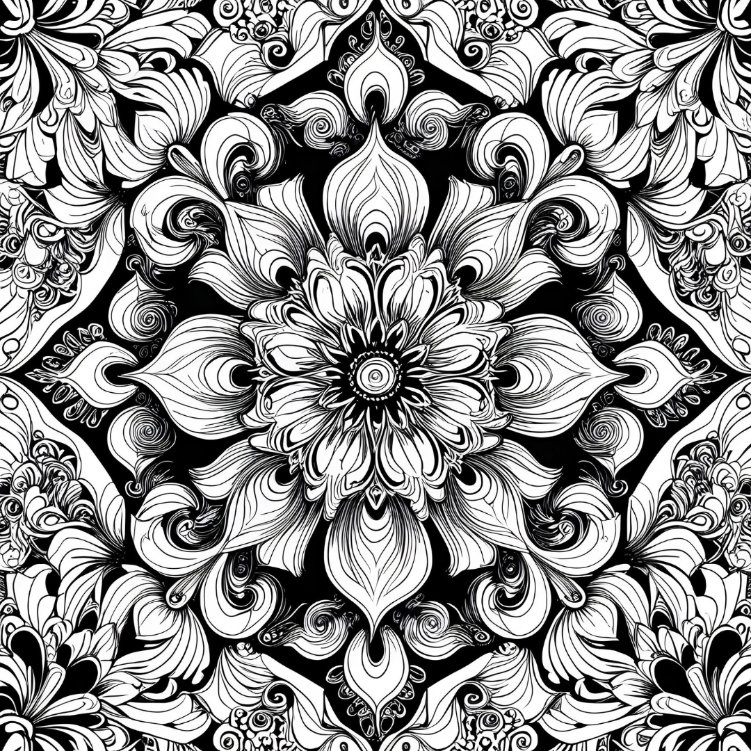 Zentangle Coloring Book